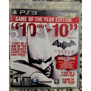 Batman Arkham City: Game of the Year Edition (Sony PlayStation 3 PS3) Fast Ship